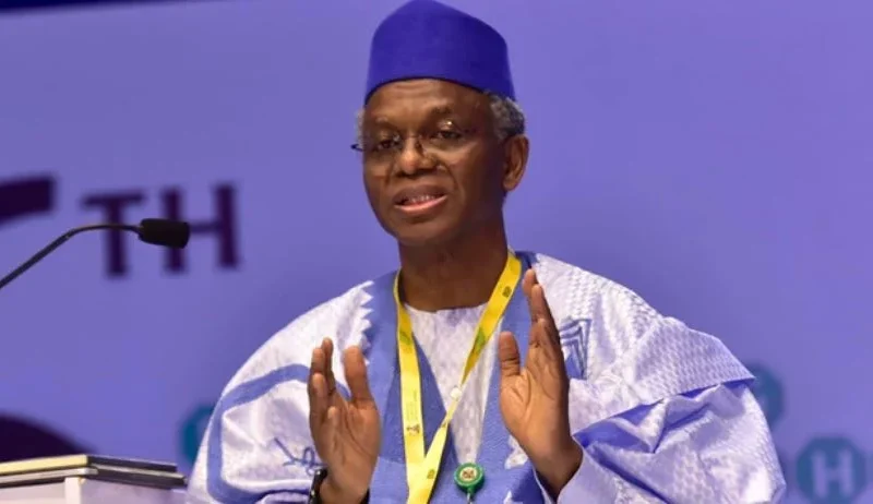 Nasir El-Rufai speaking at a public event.