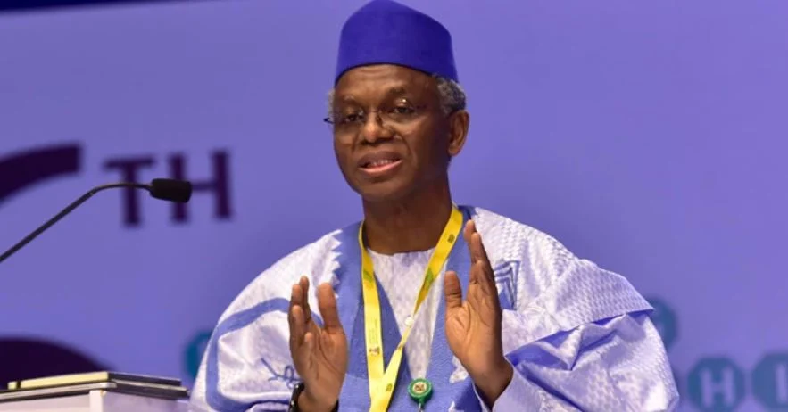 Nasir El-Rufai speaking at a public event.