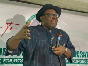 Seriake Dickson speaking at an NDC event