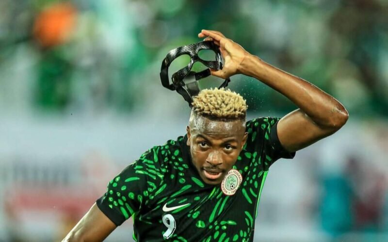 Victor Osimhen in a Super Eagles shirt