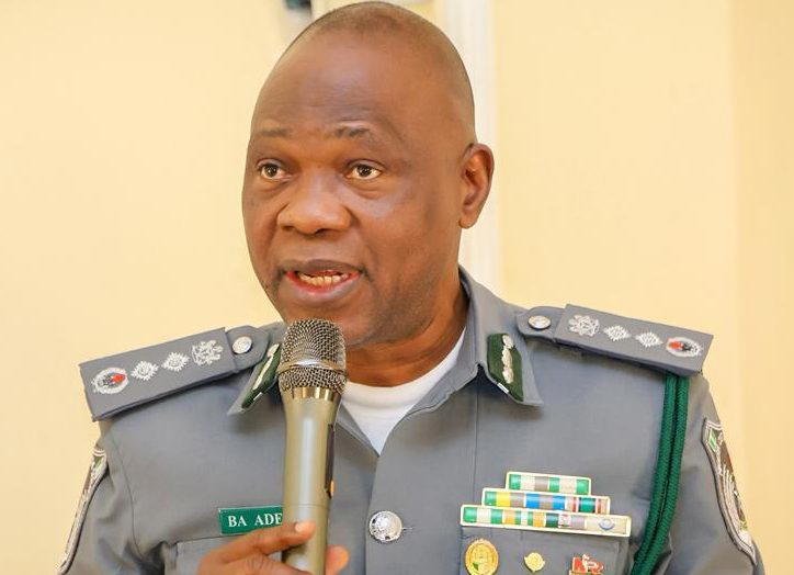 Comptroller-General of Customs Bashir Adeniyi speaking at an official event