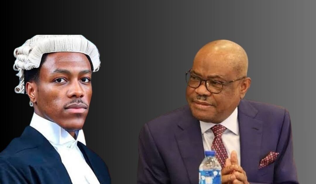 Composite image of Jordan Wike and Nyesom Wike used in a report on the land case