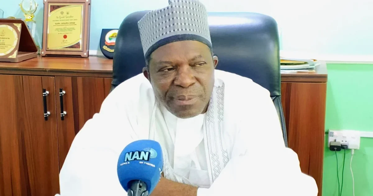 Adamu Adaji of the National Boundary Commission speaking during an interview