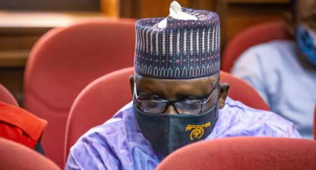 Abdurasheed Maina in a public proceeding