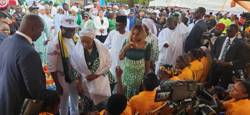 Oluremi Tinubu and officials at the South-East community food bank launch in Anambra