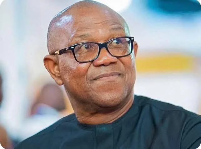 Peter Obi wearing glasses and a dark shirt
