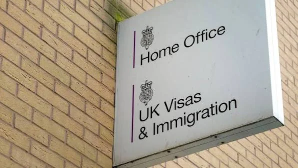 UK Home Office and UK Visas and Immigration sign