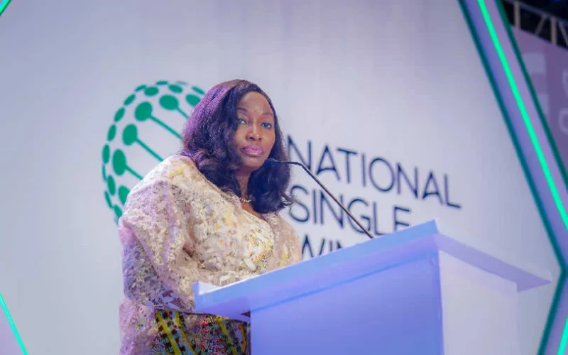 FAAN Managing Director Olubunmi Kuku speaking at a public event