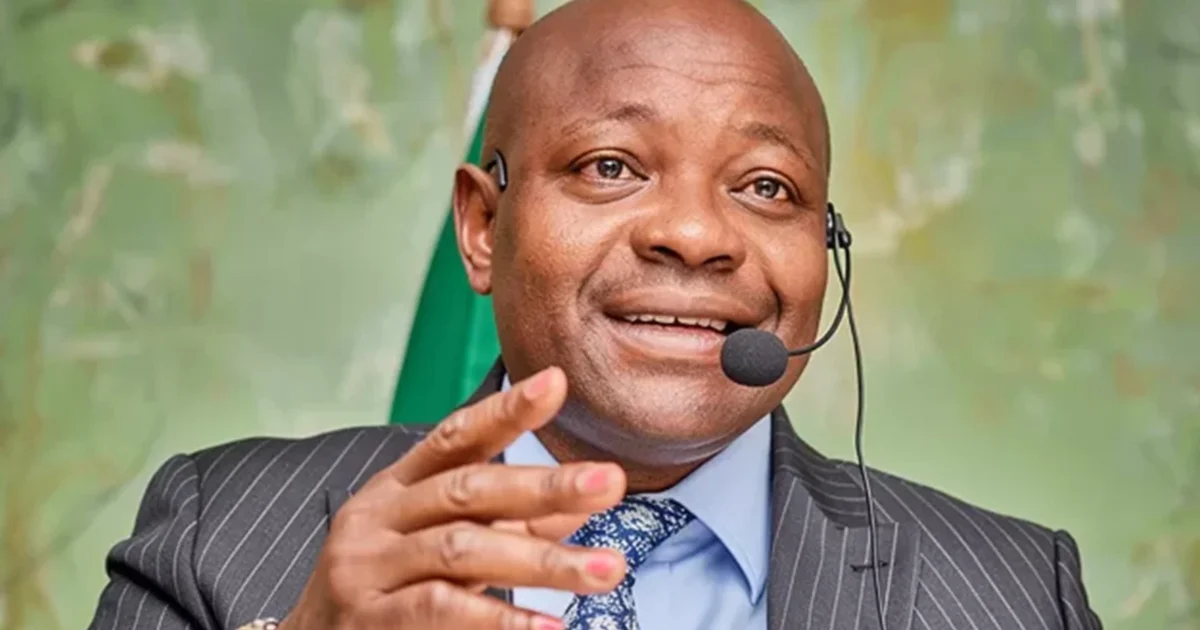 Department of State Services Director-General Oluwatosin Ajayi speaking at an official event