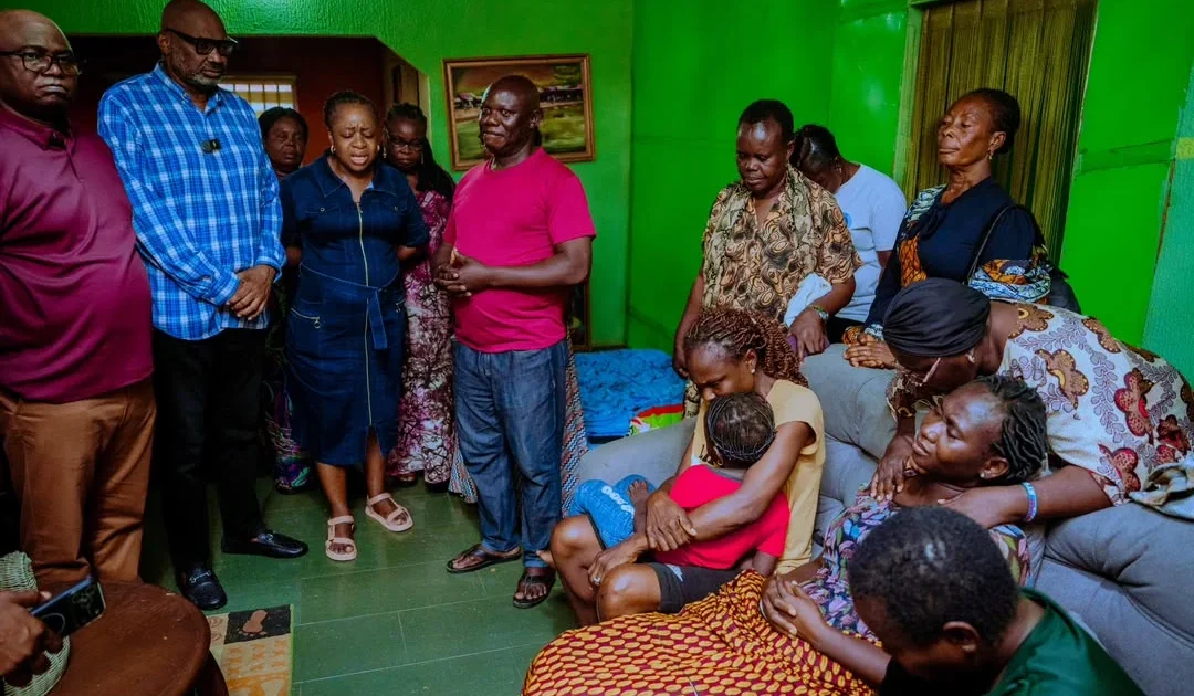 Delta government delegation visits the family of late civil servant Unity Adeda