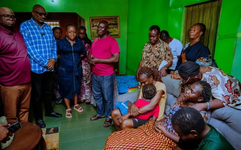 Delta government delegation visits the family of late civil servant Unity Adeda