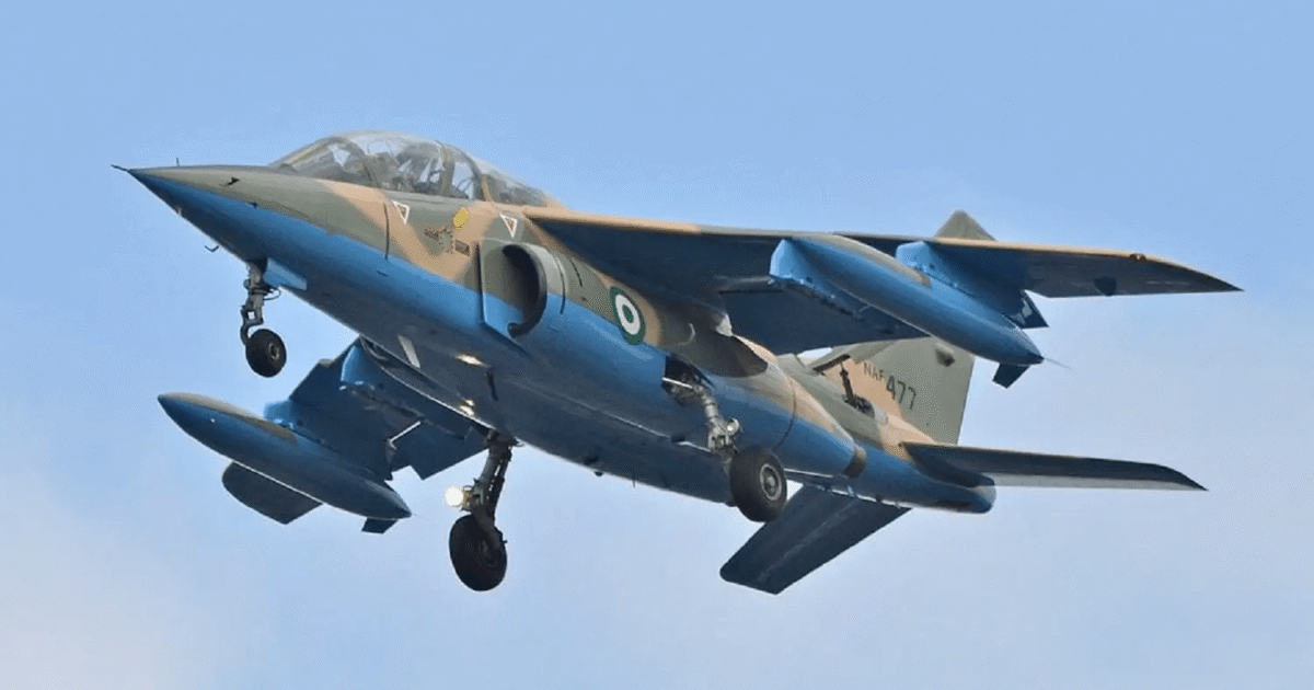 Nigerian Air Force aircraft in flight
