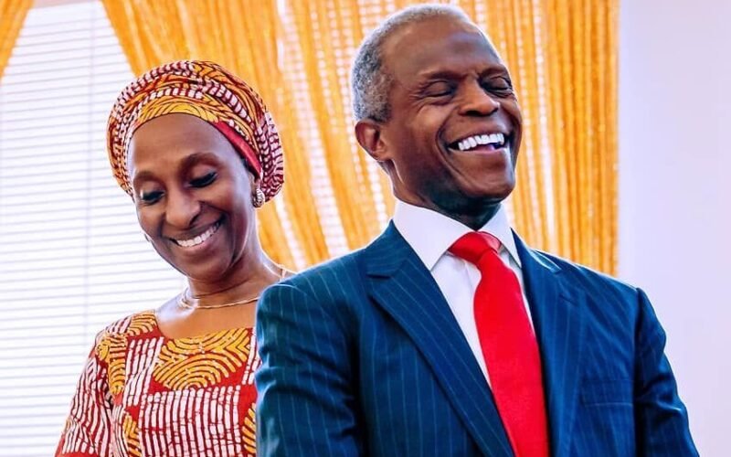 Yemi Osinbajo and his wife, Dolapo Osinbajo