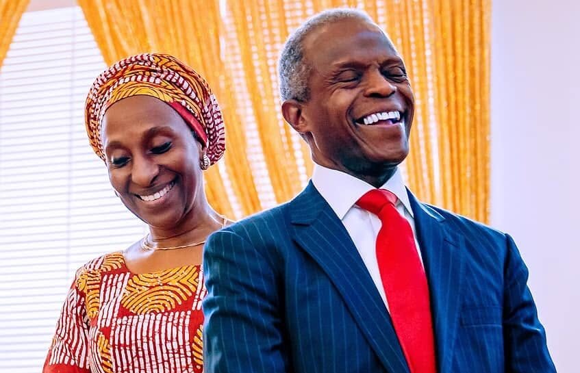 Yemi Osinbajo and his wife, Dolapo Osinbajo