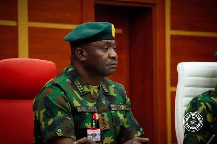 Defence Minister Christopher Musa at an official meeting