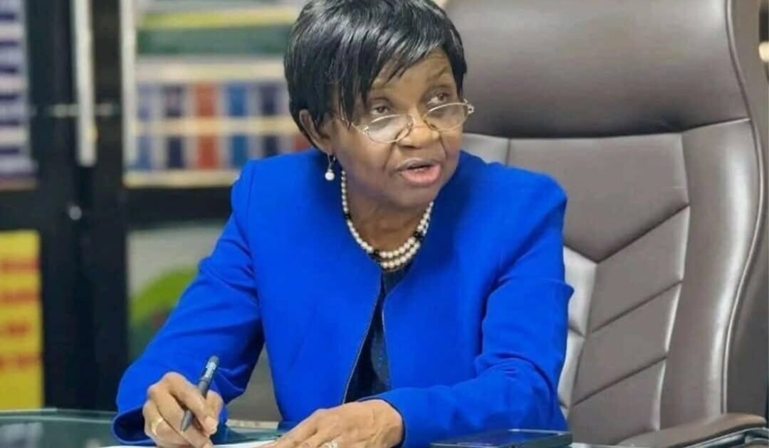 NAFDAC Director-General Mojisola Adeyeye seated at a desk