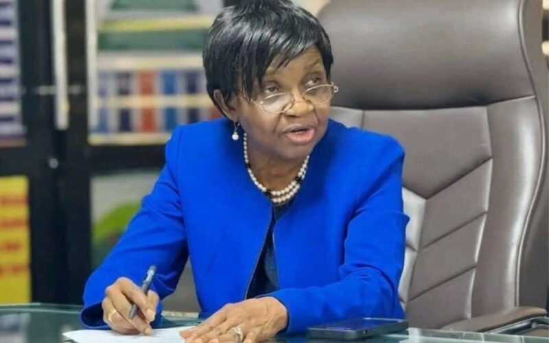 NAFDAC Director-General Mojisola Adeyeye seated at a desk