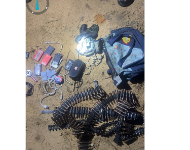 Ammunition and equipment displayed after a reported Kebbi security operation