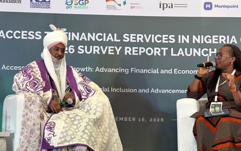 Muhammadu Sanusi II at the Access to Financial Services in Nigeria 2026 Survey Report launch.