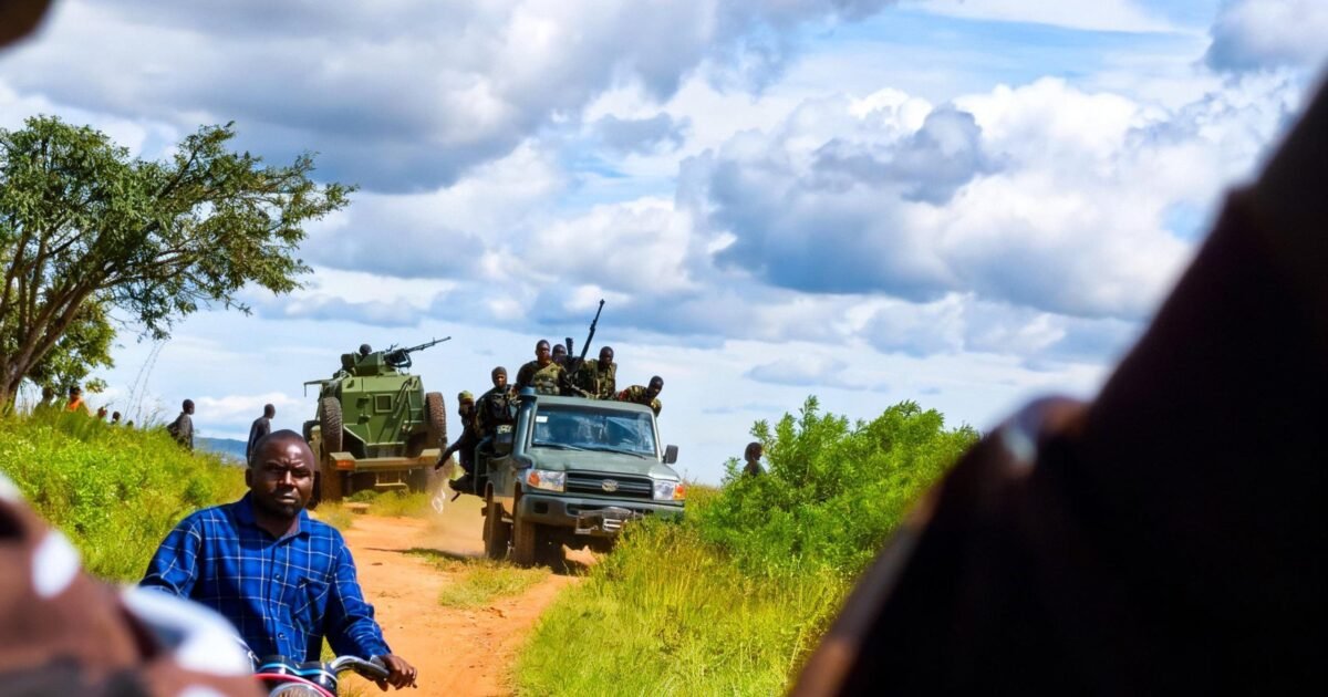 Soldiers arrive on gun trucks during the security response to attacks in Dorowa Babuje, Barkin Ladi Local Government Area of Plateau State