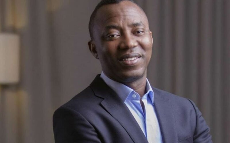 Omoyele Sowore in a suit in a portrait photo