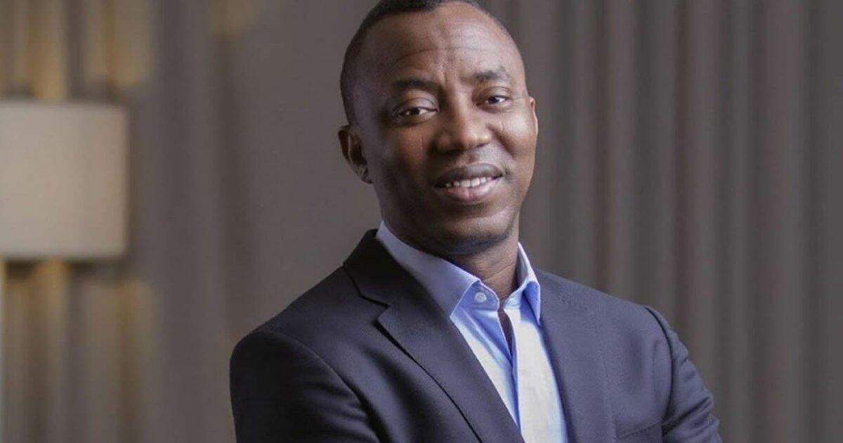 Omoyele Sowore in a suit in a portrait photo