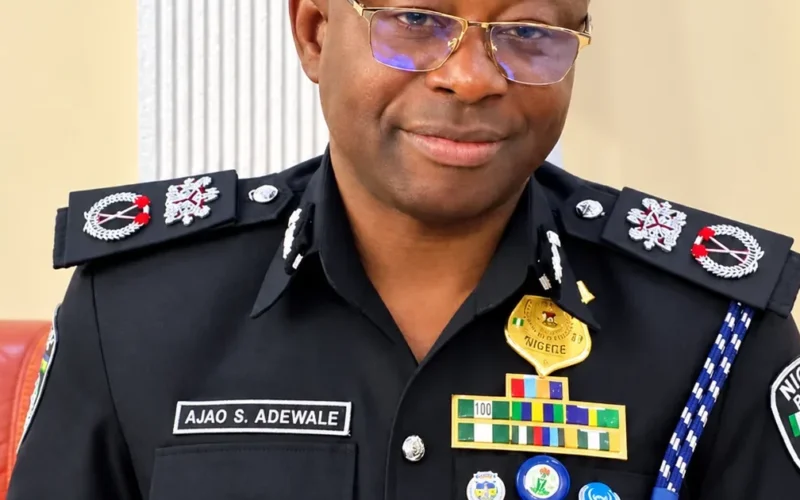 Bayelsa Commissioner of Police Ajao Saka Adewale in police uniform